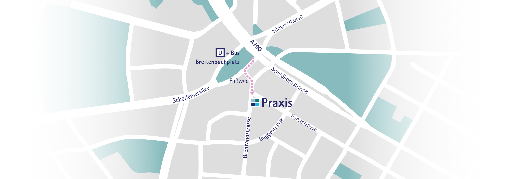 Anfahrt zur Praxis Dr. Nadia Rancso Berlin